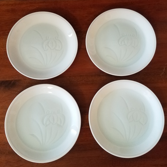 Vintage Iris Plates or Coasters